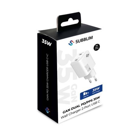 SUBCHG-6G3520 GAN 35W CHARGER USB C+C